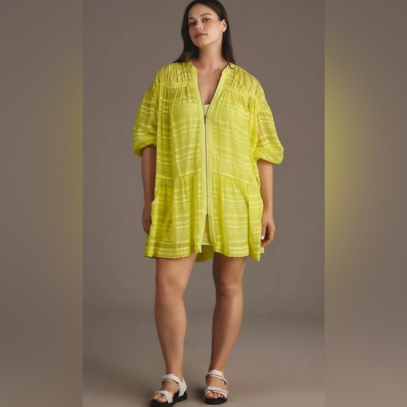 NWT Yellow Anthropologie Dress - XS - Picture 2 of 4